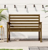 VidaXL Tuinbank 109x48x91,5 cm massief grenenhout honingbruin