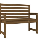 VidaXL Tuinbank 109x48x91,5 cm massief grenenhout honingbruin