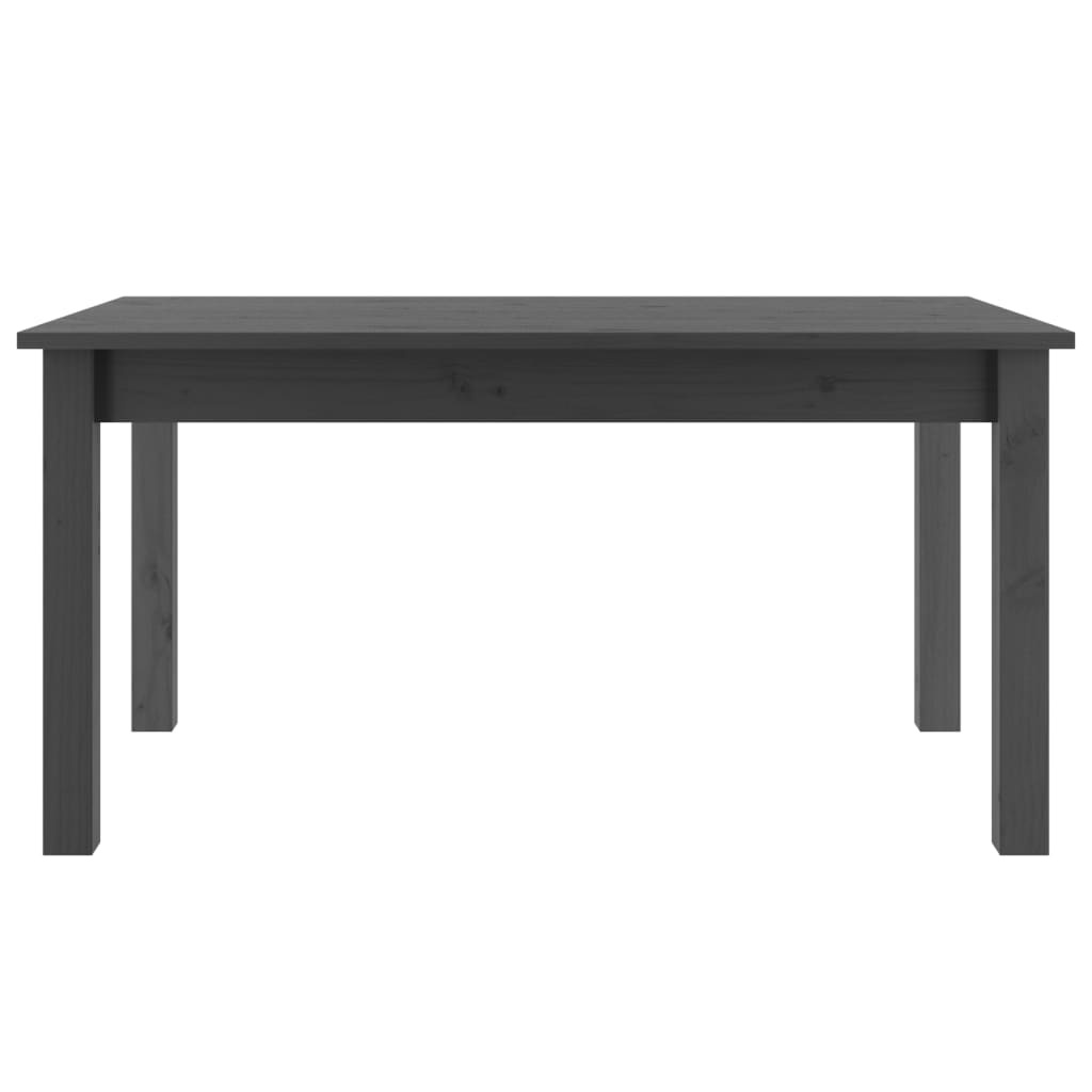 VidaXL Salontafel 80x50x40 cm massief grenenhout grijs