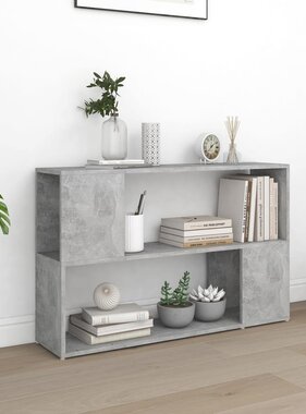 VidaXL Boekenkast 100x24x63 cm bewerkt hout betongrijs