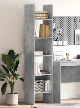 VidaXL Boekenkast 40x35x180 cm bewerkt hout betongrijs
