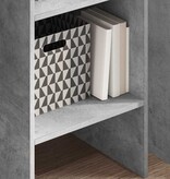 VidaXL Boekenkast 40x35x180 cm bewerkt hout betongrijs