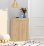 VidaXL Schoenenkast 60x35x84 cm bewerkt hout sonoma eikenkleurig