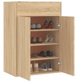 VidaXL Schoenenkast 60x35x84 cm bewerkt hout sonoma eikenkleurig