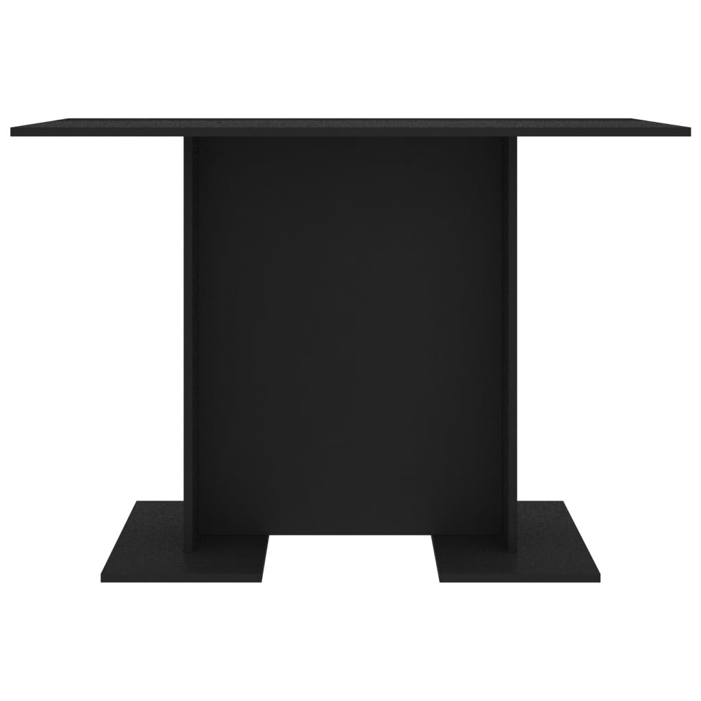 VidaXL Eettafel 110x60x75 cm bewerkt hout zwart