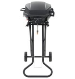 VidaXL Gasbarbecue met kookzone draagbaar zwart