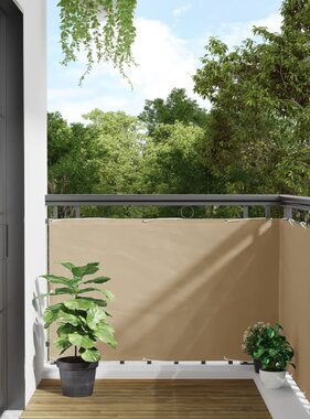 VidaXL Balkonscherm Oxford textiel 90x600 cm beige