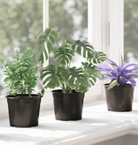 VidaXL Bloempot 50 pcs Zwart Ø 15 x 12.5 cm Kunststof