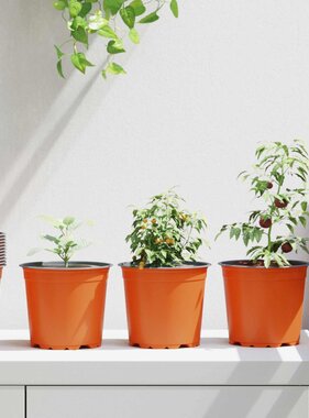 VidaXL Bloempot 50 pcs Keramiek Ø 15 x 12.5 cm Kunststof