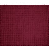 VidaXL Neppels Konijnenbont Deken Bordeaux Rood 240 x 270 cm Polyester