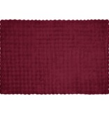 VidaXL Neppels Konijnenbont Deken Bordeaux Rood 130 x 150 cm Polyester