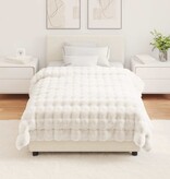 VidaXL Neppels Konijnenbont Deken Wit 130 x 150 cm Polyester