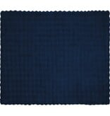 VidaXL Neppels Konijnenbont Deken Marineblauw 220 x 240 cm Polyester