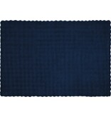 VidaXL Neppels Konijnenbont Deken Marineblauw 150 x 220 cm Polyester