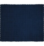 VidaXL Neppels Konijnenbont Deken Marineblauw 130 x 150 cm Polyester