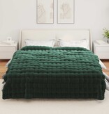 VidaXL Neppels Konijnenbont Deken Donkergroen 240 x 270 cm Polyester