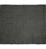 VidaXL Neppels Konijnenbont Deken Donkergrijs 130 x 150 cm Polyester