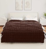 VidaXL Neppels Konijnenbont Deken Kameel 240 x 270 cm Polyester