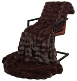 VidaXL Neppels Konijnenbont Deken Kameel 130 x 150 cm Polyester