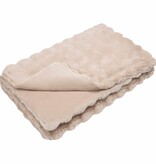 VidaXL Neppels Konijnenbont Deken Beige 240 x 270 cm Polyester