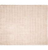 VidaXL Neppels Konijnenbont Deken Beige 240 x 270 cm Polyester