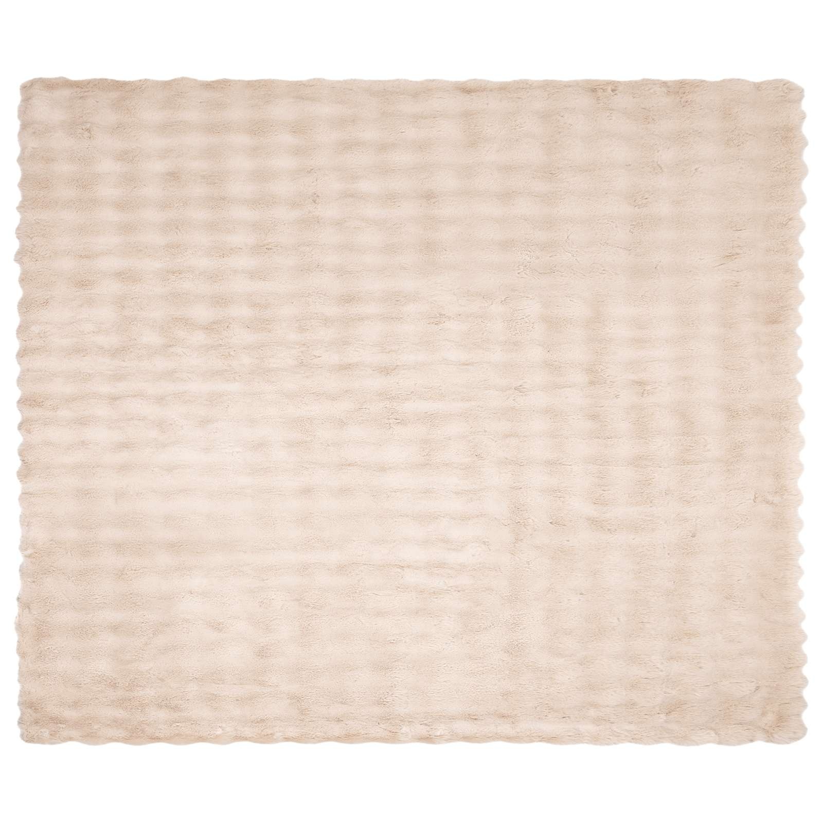 VidaXL Neppels Konijnenbont Deken Beige 240 x 270 cm Polyester