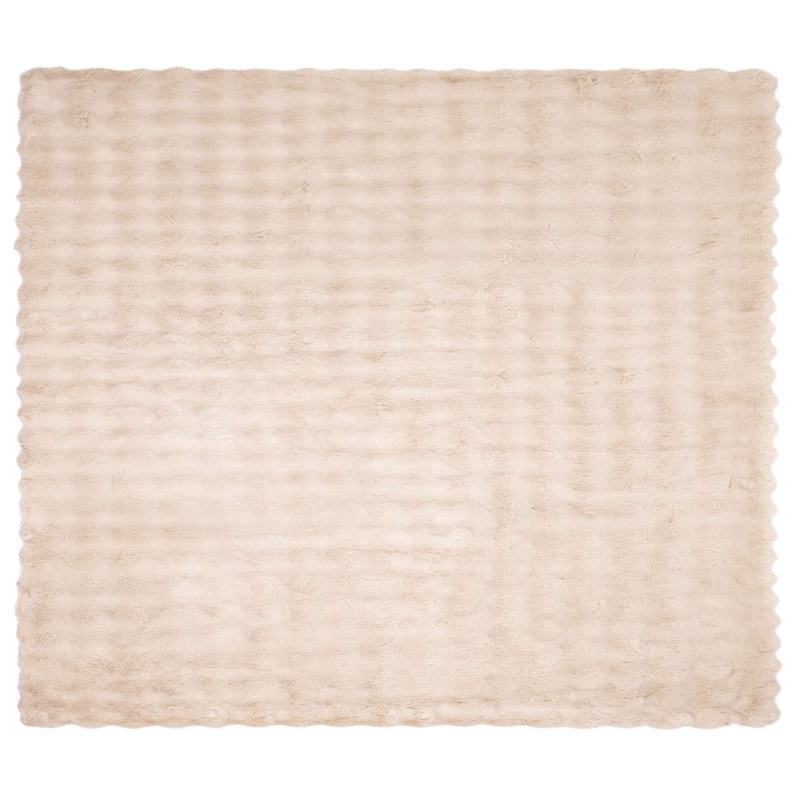 VidaXL Neppels Konijnenbont Deken Beige 130 x 150 cm Polyester