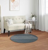 VidaXL Nep Konijnenbont Tapijt Olite Antraciet Ø 100 cm Polyester