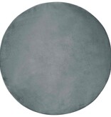 VidaXL Nep Konijnenbont Tapijt Olite Antraciet Ø 100 cm Polyester