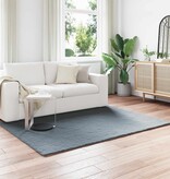 VidaXL Nep Konijnenbont Tapijt Olite Antraciet 160 x 230 cm Polyester