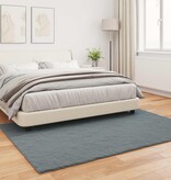 VidaXL Nep Konijnenbont Tapijt Olite Antraciet 160 x 230 cm Polyester