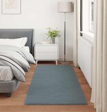 VidaXL Nep Konijnenbont Tapijt Olite Antraciet 100 x 200 cm Polyester