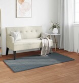 VidaXL Nep Konijnenbont Tapijt Olite Antraciet 60 x 110 cm Polyester