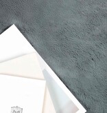 VidaXL Nep Konijnenbont Tapijt Olite Antraciet 60 x 110 cm Polyester