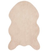 VidaXL Nep Konijnenbont Tapijt Olite Taupe 60 x 90 cm Polyester