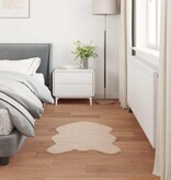 VidaXL Nep Konijnenbont Tapijt Olite Taupe 50 x 80 cm Polyester