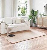 VidaXL Nep Konijnenbont Tapijt Olite Taupe 160 x 230 cm Polyester