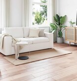 VidaXL Nep Konijnenbont Tapijt Olite Taupe 100 x 200 cm Polyester