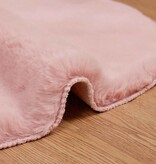 VidaXL Nep Konijnenbont Tapijt Olite Roze 60 x 90 cm Polyester