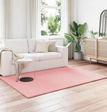 VidaXL Nep Konijnenbont Tapijt Olite Roze 160 x 230 cm Polyester