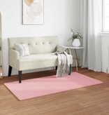 VidaXL Nep Konijnenbont Tapijt Olite Roze 60 x 110 cm Polyester