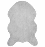VidaXL Nep Konijnenbont Tapijt Olite Grijs 80 x 120 cm Polyester