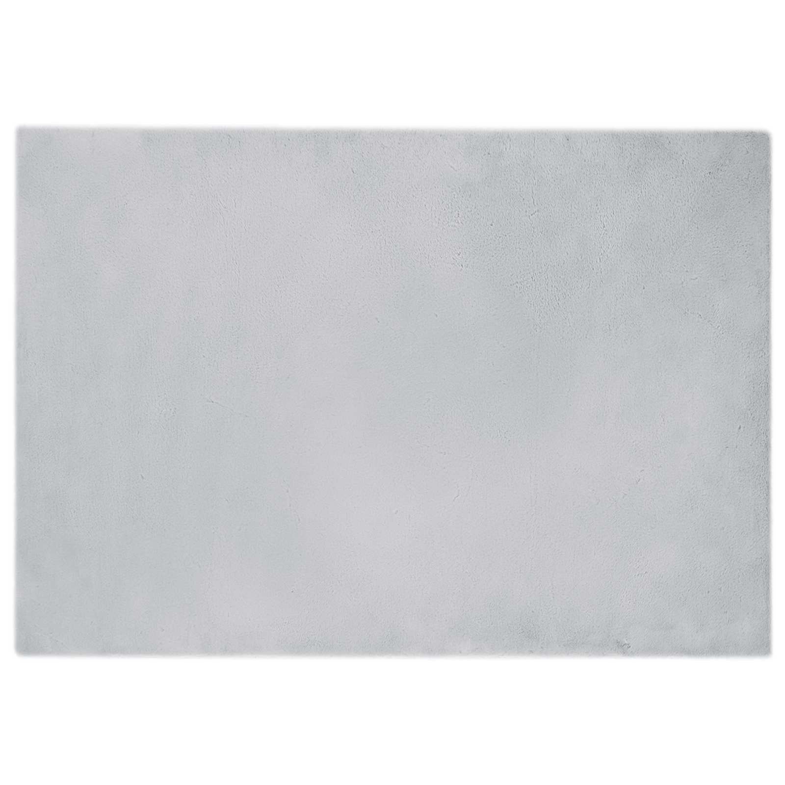 VidaXL Nep Konijnenbont Tapijt Olite Grijs 160 x 230 cm Polyester