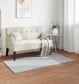 VidaXL Nep Konijnenbont Tapijt Olite Grijs 60 x 110 cm Polyester