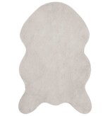 VidaXL Nep Konijnenbont Tapijt Olite Beige 80 x 120 cm Polyester