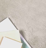 VidaXL Nep Konijnenbont Tapijt Olite Beige 100 x 200 cm Polyester