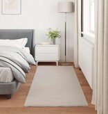 VidaXL Nep Konijnenbont Tapijt Olite Beige 100 x 200 cm Polyester