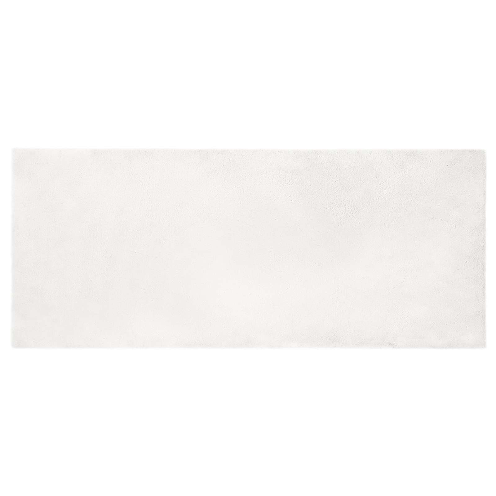 VidaXL Nep Konijnenbont Tapijt Olite Wit 100 x 200 cm Polyester