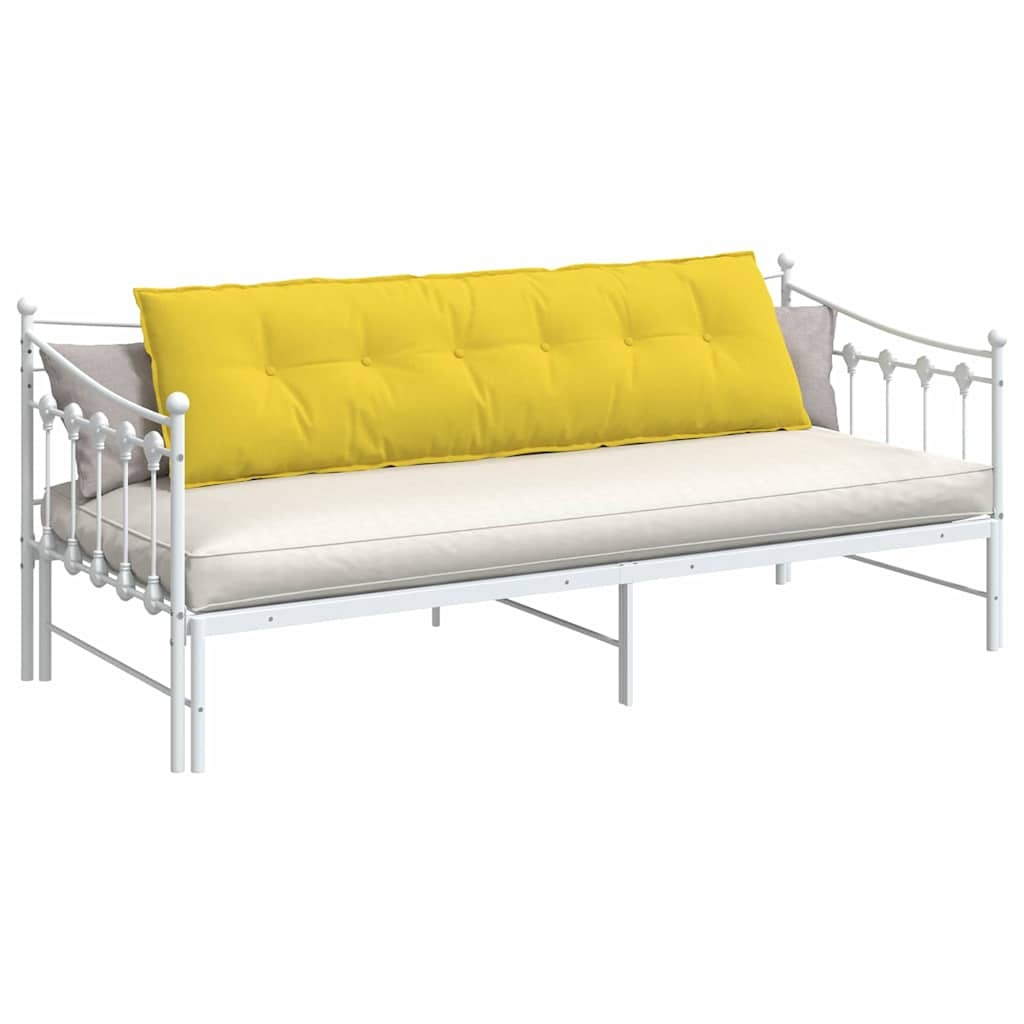 VidaXL Rugkussen Lichtgeel 180 x 19 x 50 cm Stof