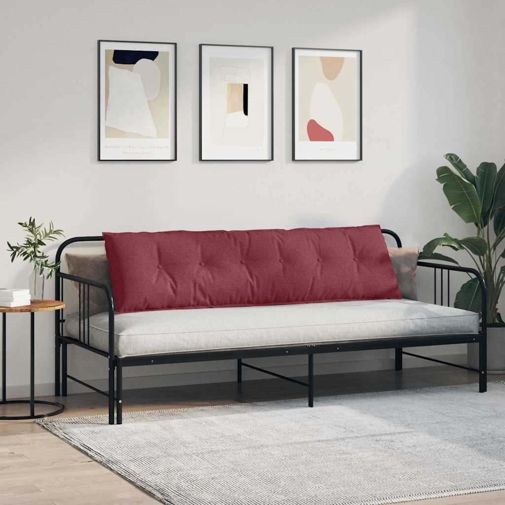 VidaXL Rugkussen Wijnrood 180 x 19 x 50 cm Stof